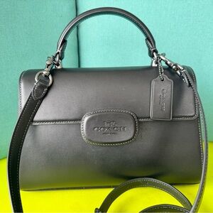 Coach black Eliza Leather Satchel